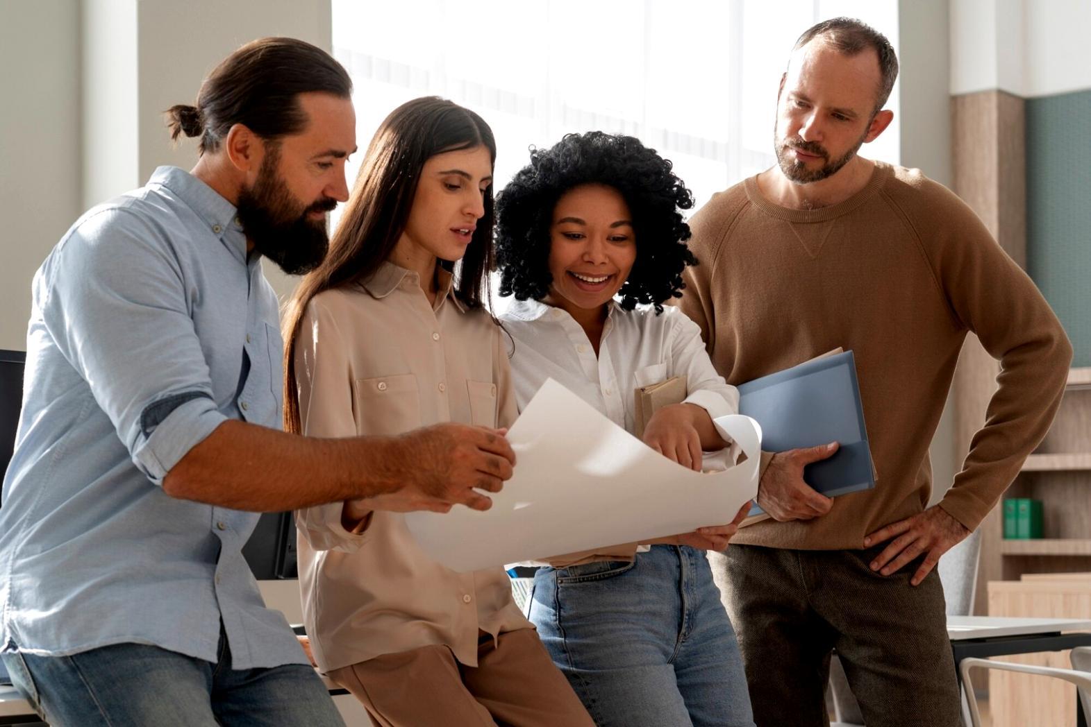 Équipe en formation sur les outils budgétaires